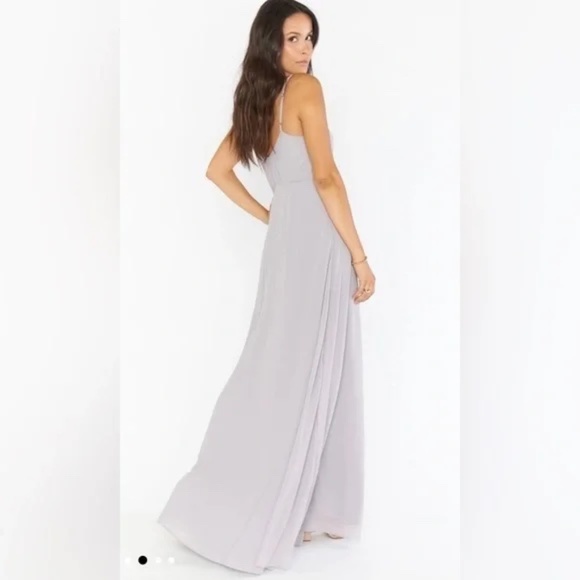 Show Me Your MuMu - Faith Maxi Dress (Dove Grey Chiffon; Medium) - Picture 4 of 5